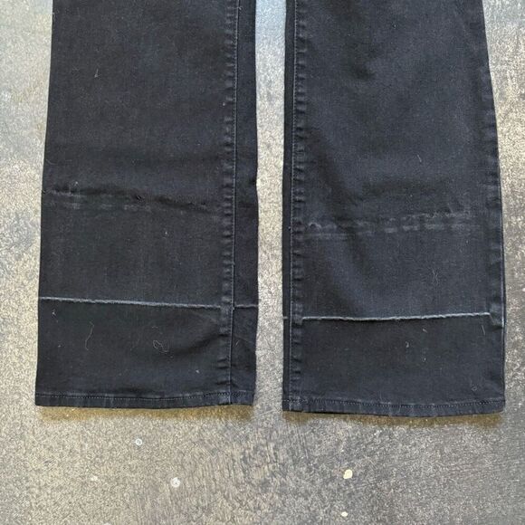Old Navy Kicker Boot-Cut Mid-Rise Black Jeans Stretch Style Women’s 16 Short - Picture 2 of 12